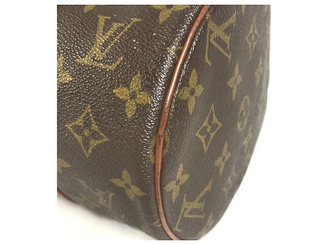 Borsa a Spalla Louis Vuitton Monogram Papillon 30 Marrone Monogramma - vista 6