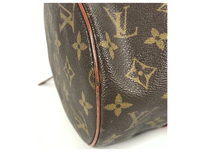 Borsa a Spalla Louis Vuitton Monogram Papillon 30 Marrone Monogramma - vista 7