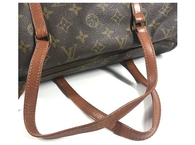 Borsa a Spalla Louis Vuitton Monogram Papillon 30 Marrone Monogramma - vista 8