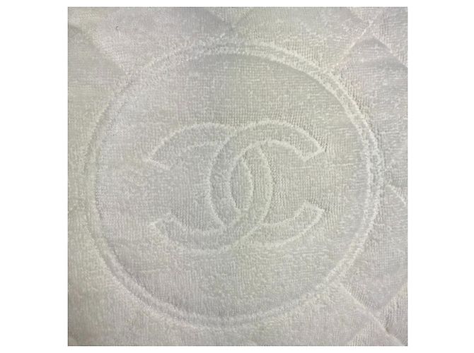 Borsa Tote a Spalla Chanel CC Coco Mark Logo Bianco Giallo - vista 12