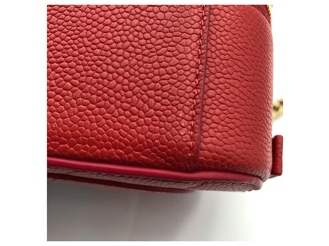 Vanity Case Chanel Small Red Caviar Leather Rosso - vista 9