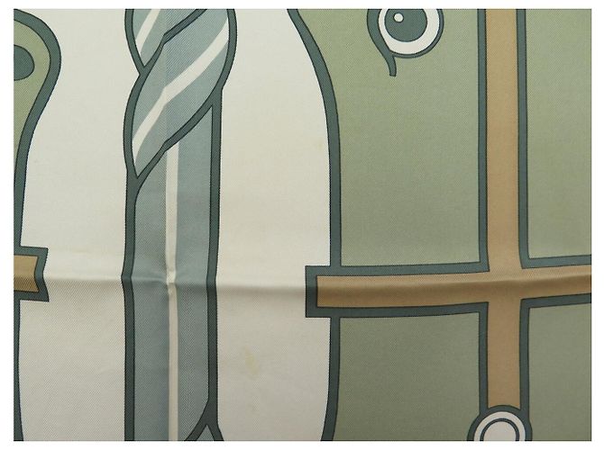 Hermès FULAR HERMES QUADRIGE CHEVAUX PIERRE PERON QUADRATO 90 CM IN SETA Multicolore - vista 11
