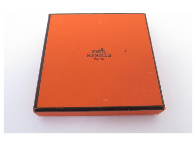 Hermès BRACCIALE HERMES JUMBO PELLE MARRONE & METALLO DORATO 17.5 CM LEATHER BANGLE STRAP - vista 12