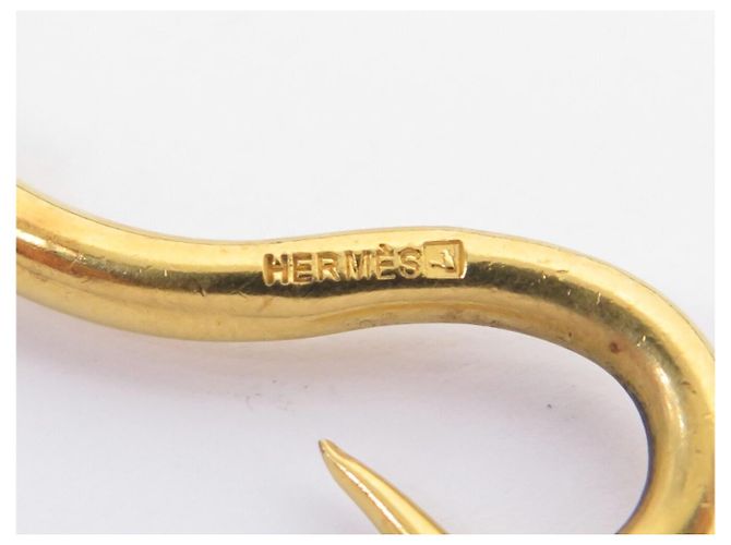 Hermès BRACCIALE HERMES JUMBO PELLE MARRONE & METALLO DORATO 17.5 CM LEATHER BANGLE STRAP - vista 6
