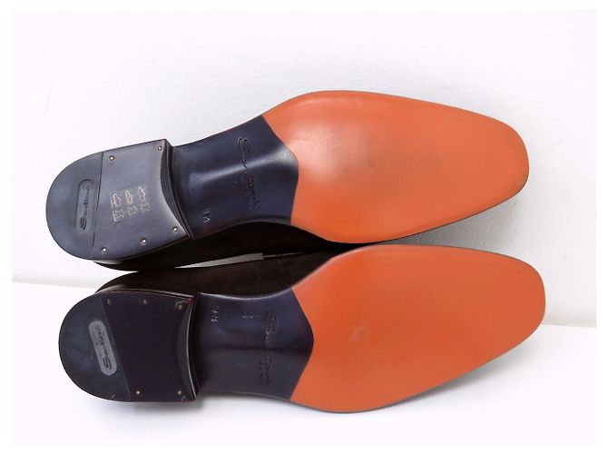 SCARPE SANTONI MOCASSINI 6949 8.5 IT 43.5 FR CAMOSCIA LOAFERS SHOES - vista 6