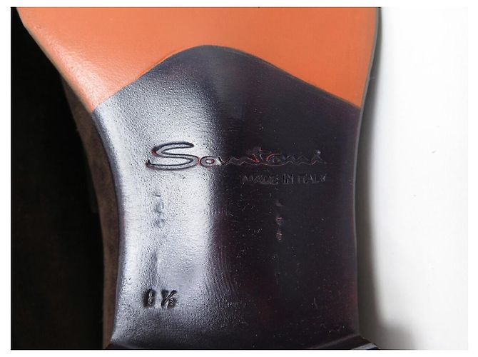 SCARPE SANTONI MOCASSINI 6949 8.5 IT 43.5 FR CAMOSCIA LOAFERS SHOES - vista 7