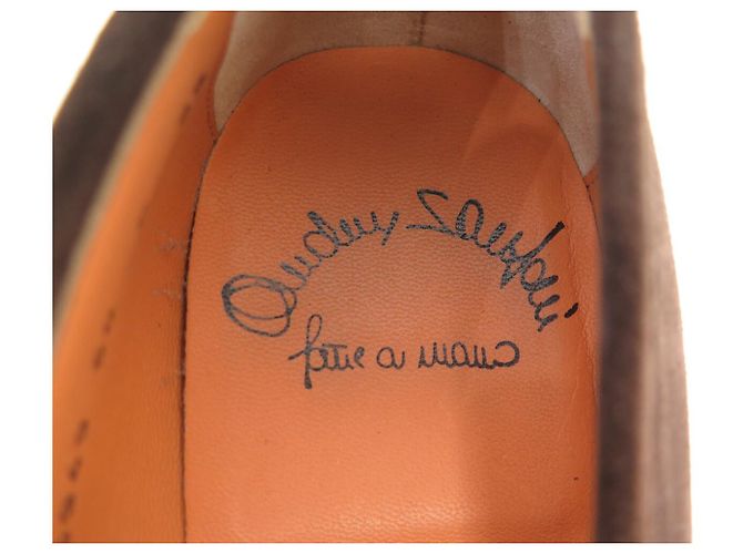 SCARPE SANTONI MOCASSINI 6949 8.5 IT 43.5 FR CAMOSCIA LOAFERS SHOES - vista 9
