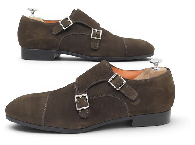 NEUE SANTONI 14549 BI BOUCLE ESSENTIALS LOAFER SCHUHE 9 44 FR - Ansicht 3