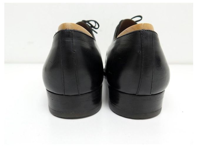 CHAUSSURES JM WESTON 300 RICHELIEU 7.5D 41.5 CUIR NOIR + EMBAUCHOIRS SHOES - vue 5