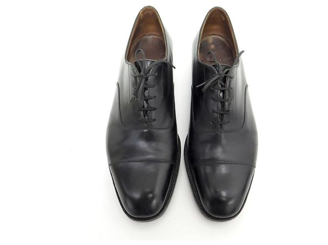 CHAUSSURES JM WESTON 300 RICHELIEU 7.5D 41.5 CUIR NOIR + EMBAUCHOIRS SHOES - vue 8