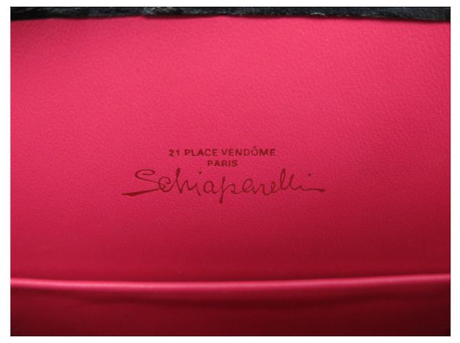 NUOVA BORSA SCHIAPARELLI FACE CABAS TOTE IN PELLE NERA Nero - vista 12