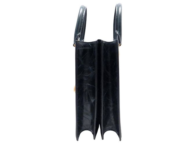 NUOVA BORSA SCHIAPARELLI FACE CABAS TOTE IN PELLE NERA Nero - vista 3