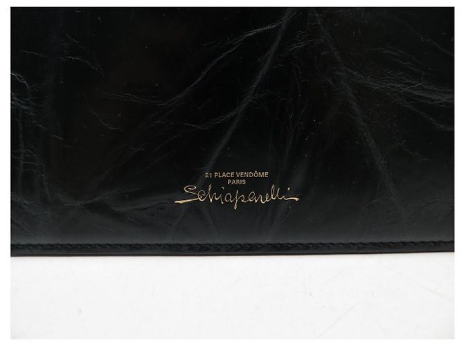 NUOVA BORSA SCHIAPARELLI FACE CABAS TOTE IN PELLE NERA Nero - vista 8