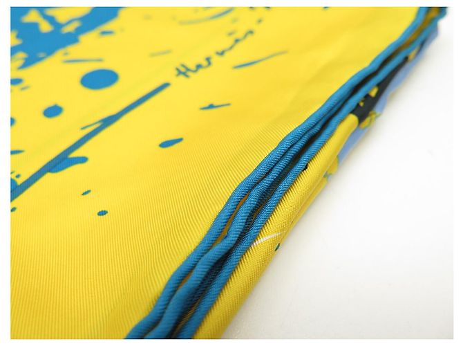 Hermès NUOVO FULLETTO HERMES CHEVAL SURPRISE REMIX CARRE 90 SETA GIALLO + SCATOLA - vista 15