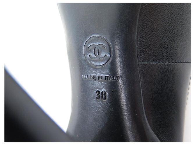 DECOLLATE CHANEL G29862 38 PELLE NERA Nero - vista 7