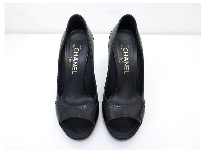 DECOLLATE CHANEL G29862 38 PELLE NERA Nero - vista 8