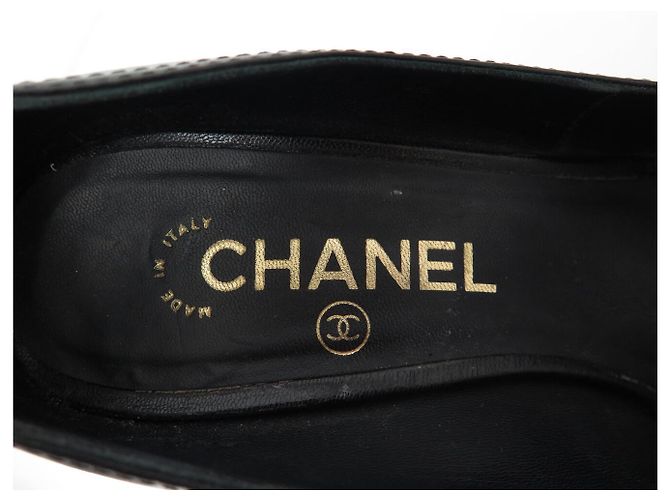 DECOLLATE CHANEL G29862 38 PELLE NERA Nero - vista 9