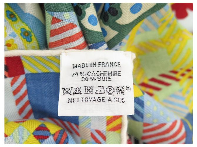 Aline Hermès NUOVO CHALE HERMES PAISLEY BLOSSOM H243569S 140CM SCIARPA IN CACHEMIRE E SETA Multicolore - vista 11