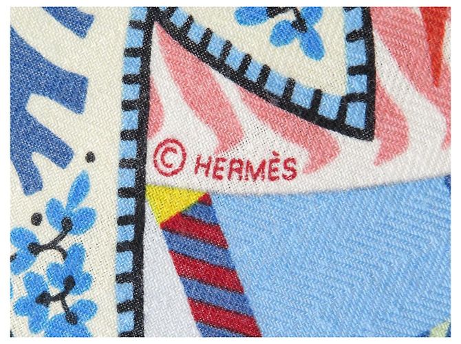 Aline Hermès NUOVO CHALE HERMES PAISLEY BLOSSOM H243569S 140CM SCIARPA IN CACHEMIRE E SETA Multicolore - vista 9