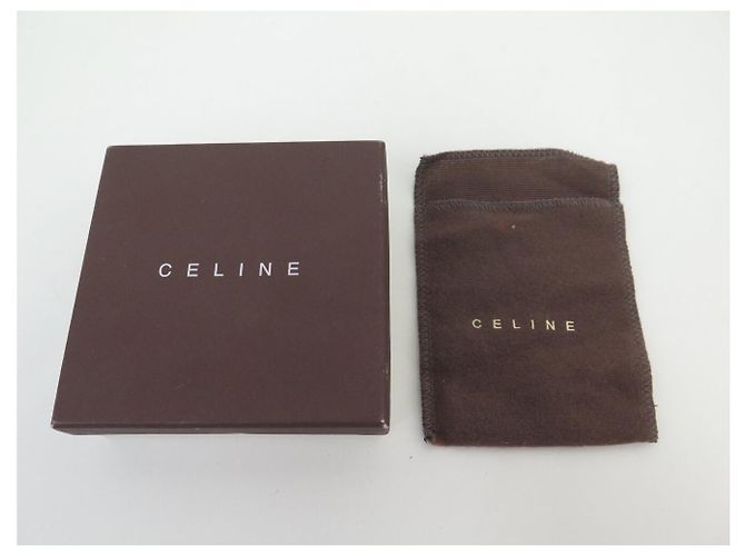 Céline Orecchini pendenti vintage CELINE TRIOMPHE LOGO in ottone D'oro - vista 13