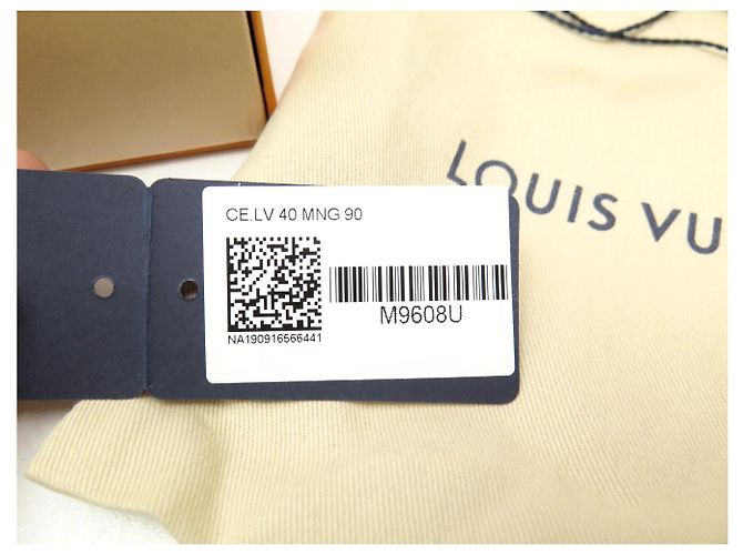 LOUIS VUITTON INITIALS M9608U T90 MONOGRAM CANVAS GÜRTEL Braun - Ansicht 11