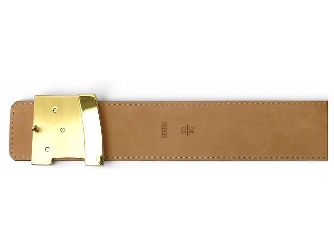 LOUIS VUITTON INITIALS M9608U T90 MONOGRAM CANVAS GÜRTEL Braun - Ansicht 6