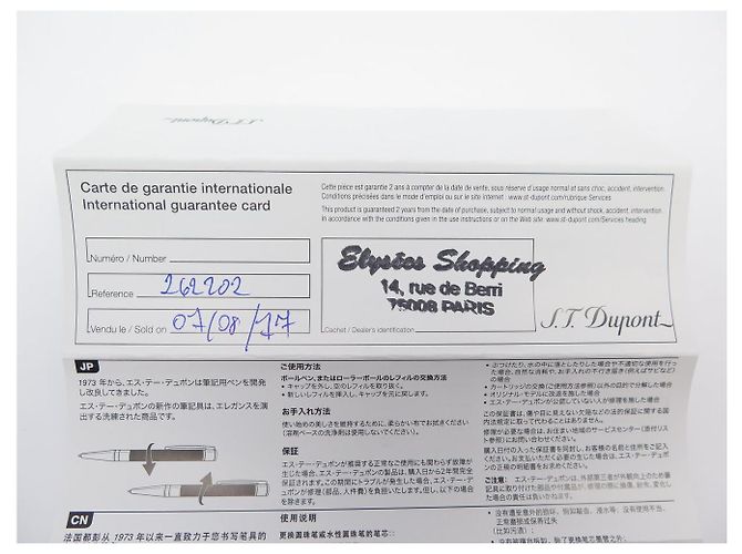St Dupont NUOVA PENNA ROLLERBALL S.T. DUPONT D-INITIAL 262202 IN LACCA NERA Nero - vista 10