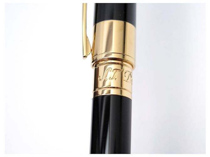 St Dupont NUOVA PENNA ROLLERBALL S.T. DUPONT D-INITIAL 262202 IN LACCA NERA Nero - vista 5