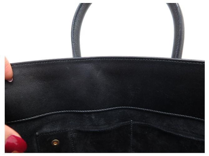 BORSA SAINT LAURENT DE JOUR SMALL 324823 IN PELLE NERA A SPALLA Nero - vista 14
