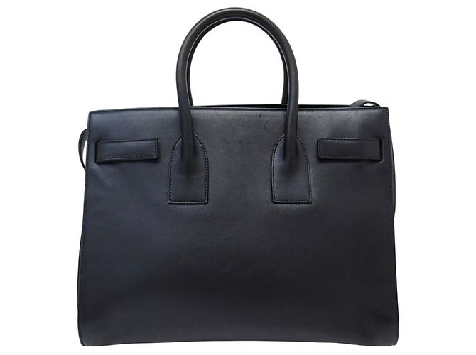 BORSA SAINT LAURENT DE JOUR SMALL 324823 IN PELLE NERA A SPALLA Nero - vista 2