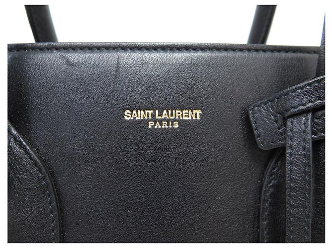 BORSA SAINT LAURENT DE JOUR SMALL 324823 IN PELLE NERA A SPALLA Nero - vista 6