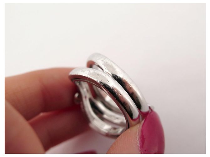 OMEGA MONEDSTEIN-CABOCHON & DIAMANT RING 1.4CT T62 18K WEISSGOLD 22GR Silber - Ansicht 12