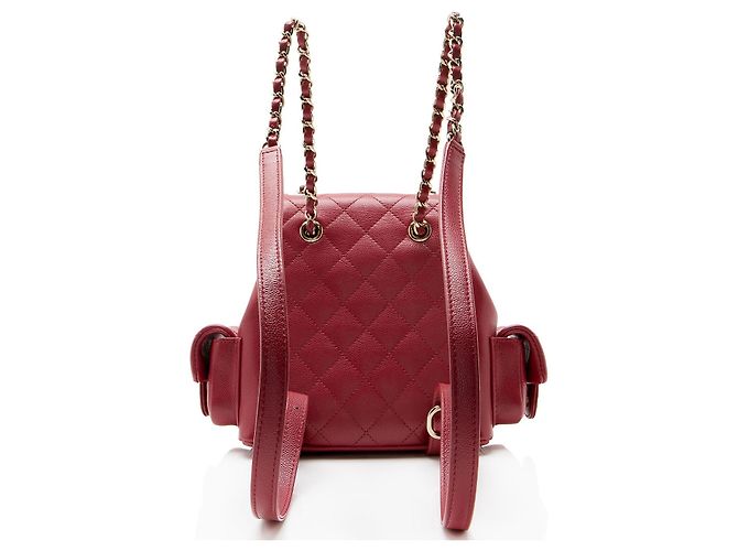 Gabrielle Chanel Caviar Leather Cargo Duma Small Backpack Pink - view 3
