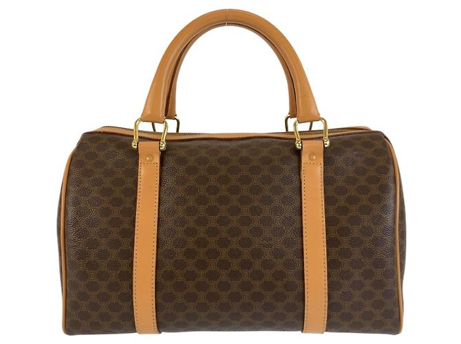Céline Celine Vintage Macadam Handtasche Braun - Ansicht 2