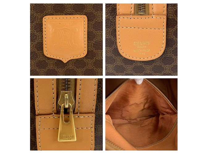Céline Celine Vintage Macadam Handtasche Braun - Ansicht 3