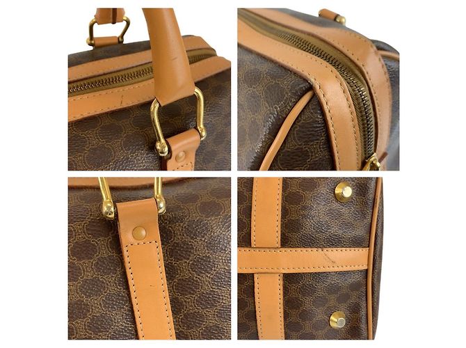 Céline Celine Vintage Macadam Handtasche Braun - Ansicht 5