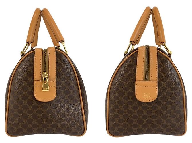 Céline Celine Vintage Macadam Handtasche Braun - Ansicht 7