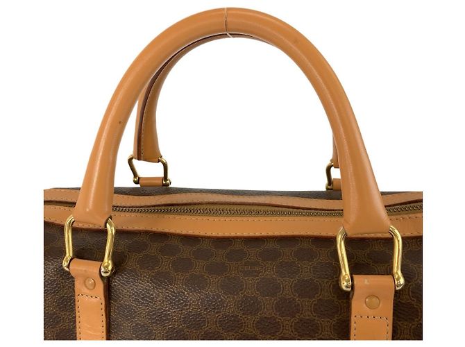 Céline Celine Vintage Macadam Handtasche Braun - Ansicht 8