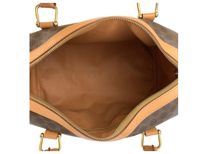 Céline Celine Vintage Macadam Handtasche Braun - Ansicht 9