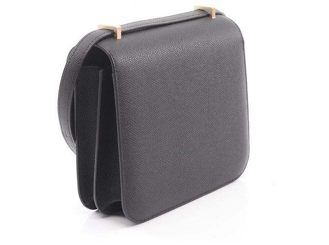 Hermès Bolso de hombro de cuero Hermes Constance 3 Mini Negro - vista 5