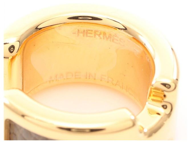 Orecchini a clip Oran PM Hermès placcati in oro D'oro Metallico - vista 2
