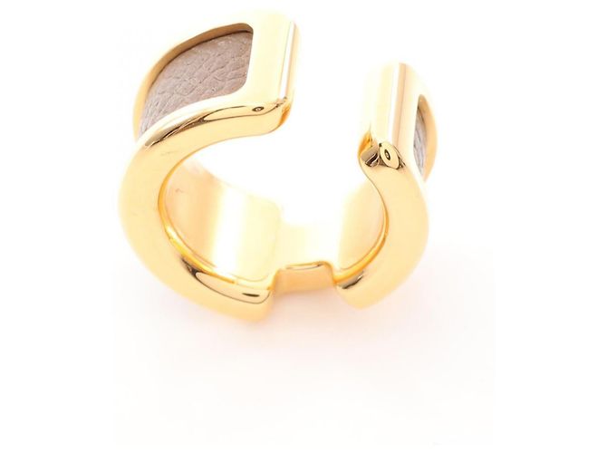 Orecchini a clip Oran PM Hermès placcati in oro D'oro Metallico - vista 4