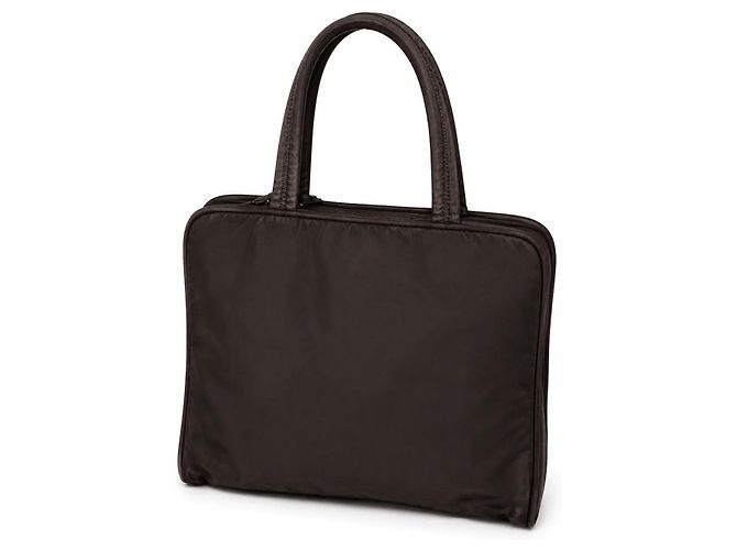 Bolso Prada de nylon marrón Castaño Monograma - vista 2