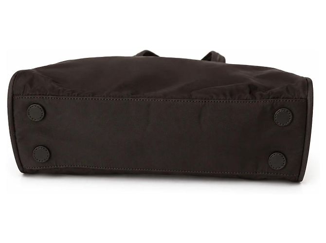 Bolso Prada de nylon marrón Castaño Monograma - vista 3