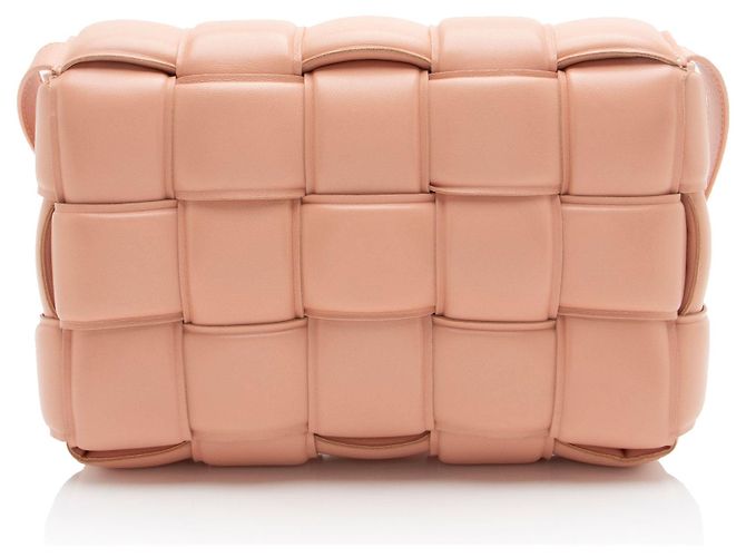 Bolsa transversal Cassette em couro acolchoado Bottega Veneta Rosa - vista 3
