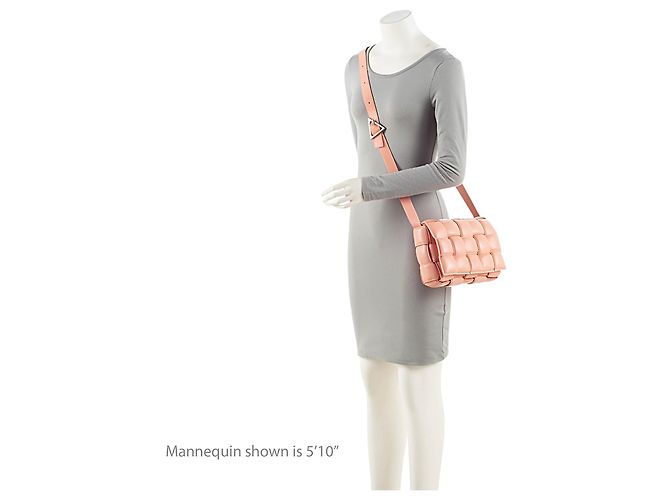 Bolsa transversal Cassette em couro acolchoado Bottega Veneta Rosa - vista 5