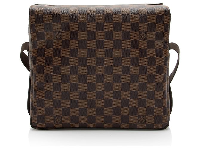 Louis Vuitton Damier Ebene Naviglio Messenger Marrone - vista 3