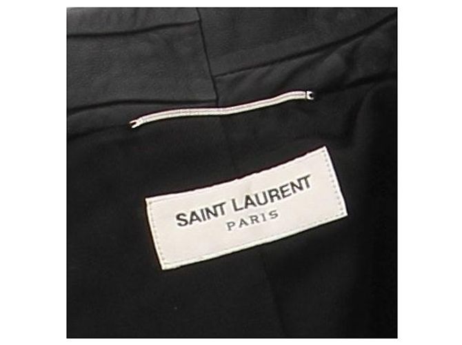 Saint Laurent Lederjacke Schwarz - Ansicht 5