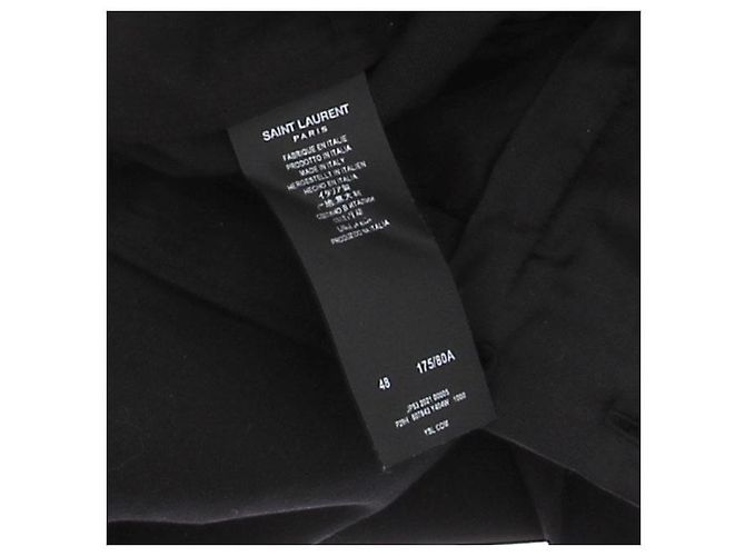 Saint Laurent Schwarze Wollhose Gr 48 - Ansicht 6