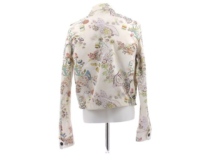 Giacca Lanvin Stampata in Cotone Bianca M Bianco - vista 2